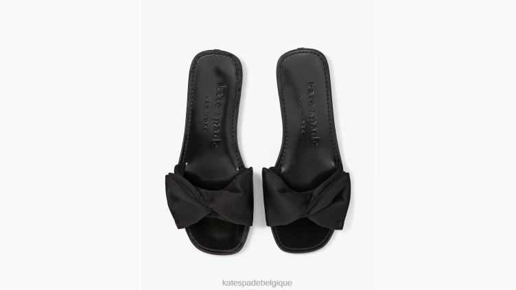 sandales à enfiler en bikini Kate Spade femmes chaussure D8288522 noir