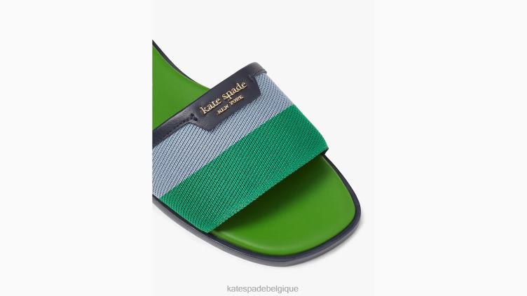sandales à enfiler flash Kate Spade femmes chaussure D8288497 vert bleu