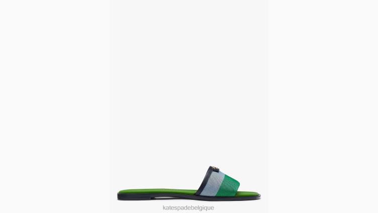 sandales à enfiler flash Kate Spade femmes chaussure D8288497 vert bleu