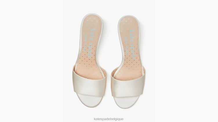 sandales à enfiler love Kate Spade femmes chaussure D8288563 mariée ivoire