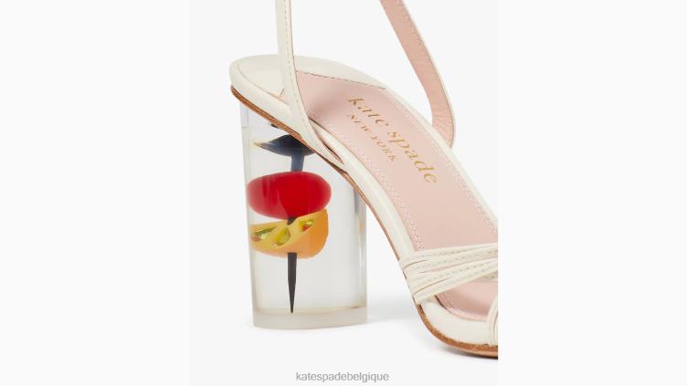 sandales happy hour Kate Spade femmes chaussure D8288549 crème