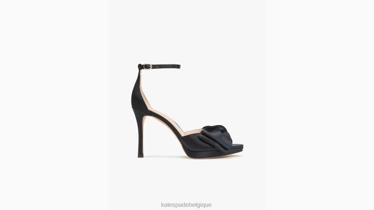 sandales à nœud de mariée Kate Spade femmes chaussure D8288509 noir