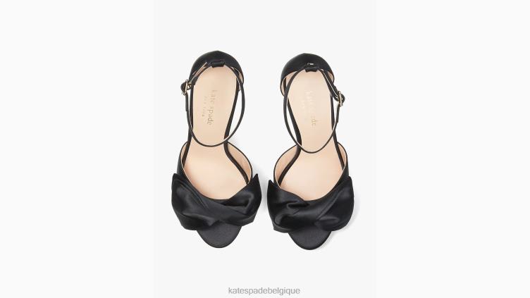 sandales à nœud de mariée Kate Spade femmes chaussure D8288509 noir