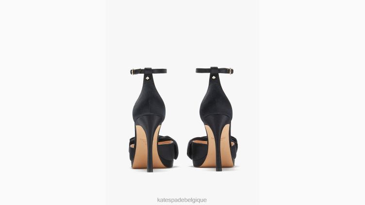 sandales à nœud de mariée Kate Spade femmes chaussure D8288509 noir