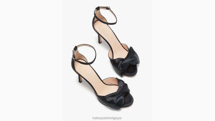 sandales à nœud de mariée Kate Spade femmes chaussure D8288509 noir