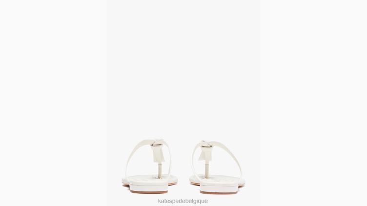 sandales à nouer Kate Spade femmes chaussure D8288569 parchemin