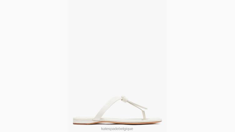 sandales à nouer Kate Spade femmes chaussure D8288569 parchemin