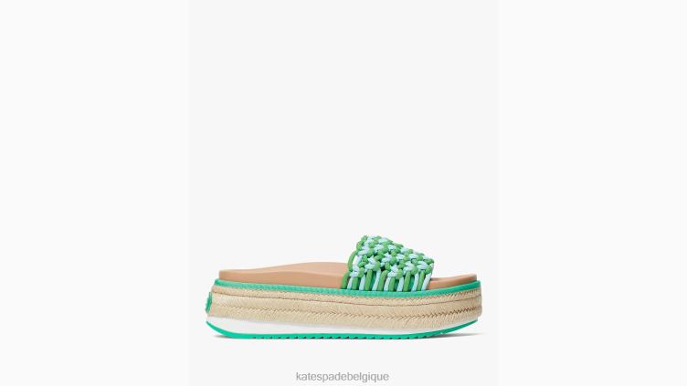 sandales à plateforme vita Kate Spade femmes chaussure D8288480 vert frais/marée basse