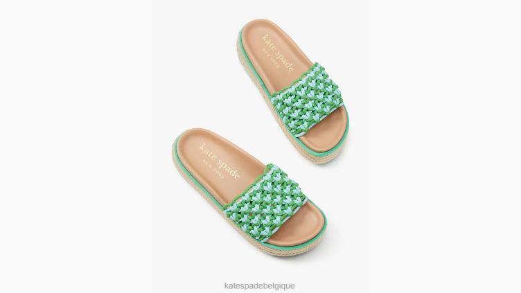 sandales à plateforme vita Kate Spade femmes chaussure D8288480 vert frais/marée basse