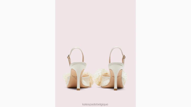 talons scintillants de mariée Kate Spade femmes chaussure D8288576 parchemin