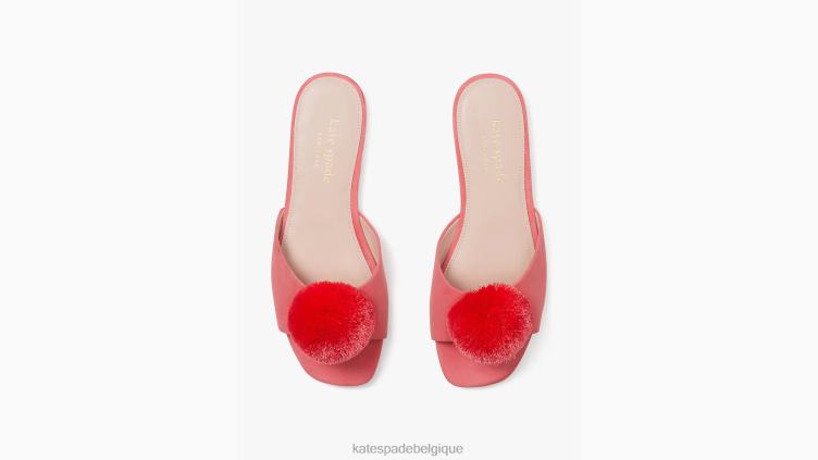 toboggan amour pompon Kate Spade femmes chaussure D8288566 poivre rose