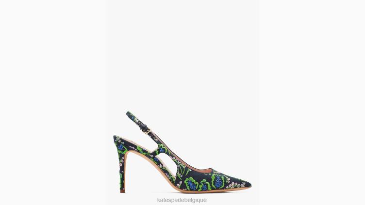 escarpins à bride arrière Valérie Kate Spade femmes chaussure D8288574 blazer bleu/pique-nique fleuri