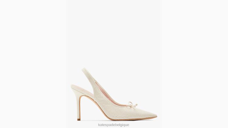 escarpins à bride arrière Veronica Kate Spade femmes chaussure D8288580 parchemin