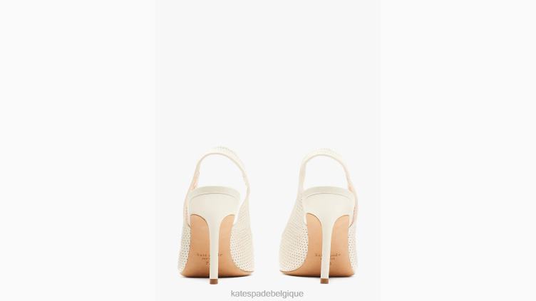 escarpins à bride arrière Veronica Kate Spade femmes chaussure D8288580 parchemin