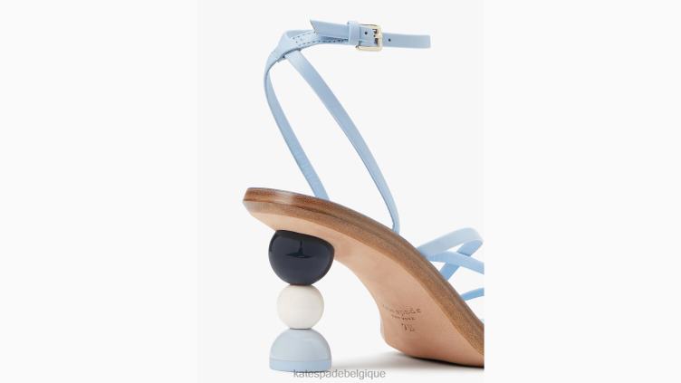 sandales charmeuses Kate Spade femmes chaussure D8288516 bleu céleste multi