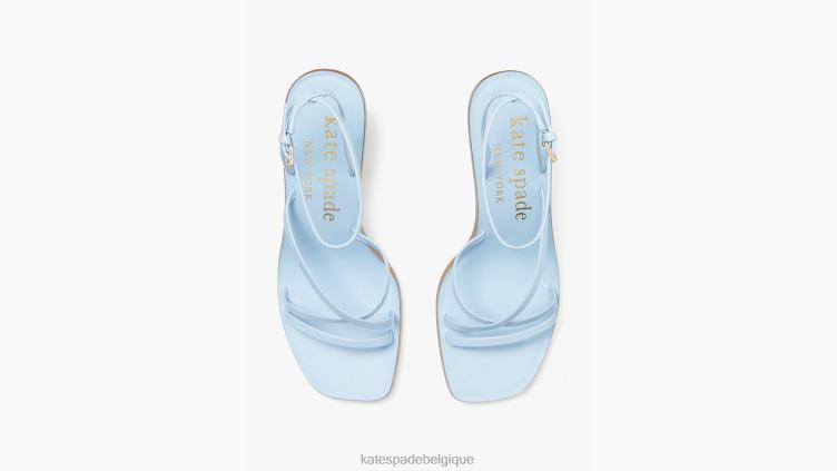 sandales charmeuses Kate Spade femmes chaussure D8288516 bleu céleste multi