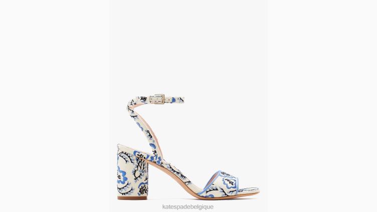 sandales delphine Kate Spade femmes chaussure D8288506 parchemin pique-nique floral