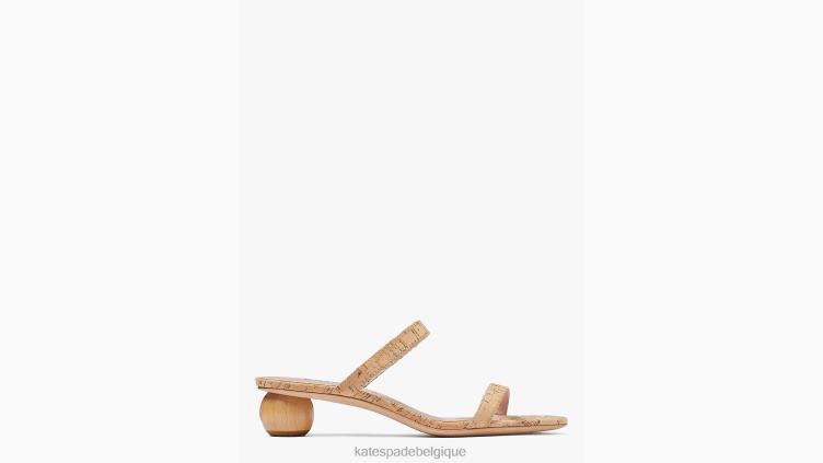 sandales à enfiler palm springs Kate Spade femmes chaussure D8288515 naturel