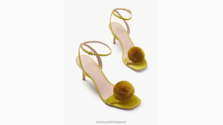 sandales à pompons Amour Kate Spade femmes chaussure D8288562 poire Bartlett