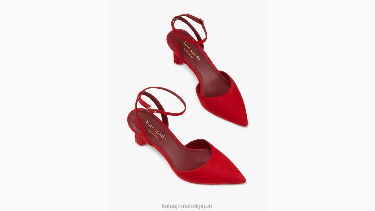 voilà les escarpins Kate Spade femmes chaussure D8288633 rubis profond