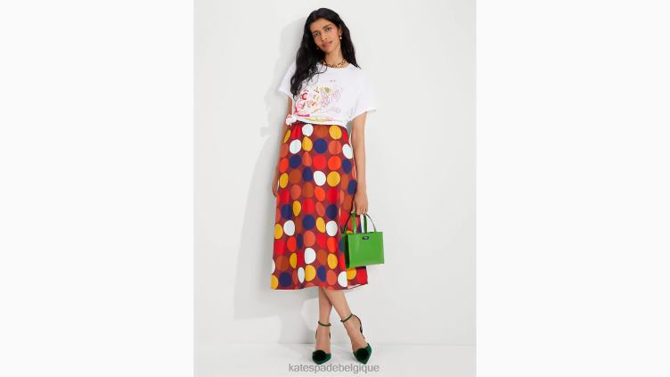 jupe en faille à pois Kate Spade femmes vêtements D8288956 multi