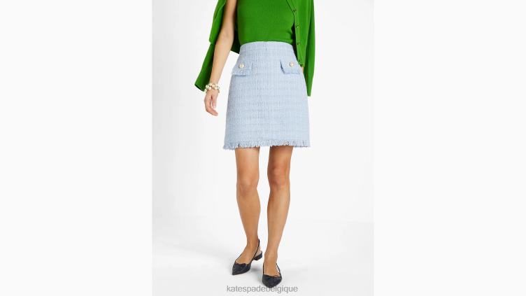 jupe trapèze en tweed Kate Spade femmes vêtements D8288765 hortensia pâle