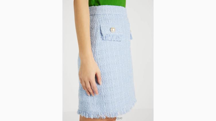 jupe trapèze en tweed Kate Spade femmes vêtements D8288765 hortensia pâle