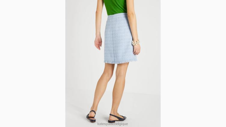 jupe trapèze en tweed Kate Spade femmes vêtements D8288765 hortensia pâle