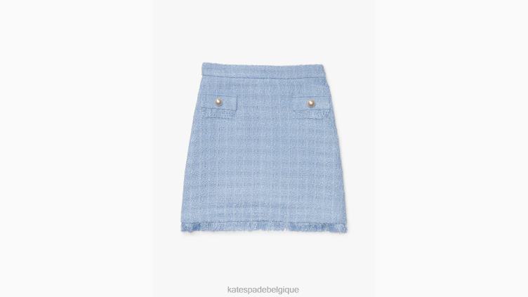 jupe trapèze en tweed Kate Spade femmes vêtements D8288765 hortensia pâle