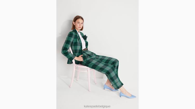 pantalon en laine à carreaux effet serre Kate Spade femmes vêtements D8288968 pinède