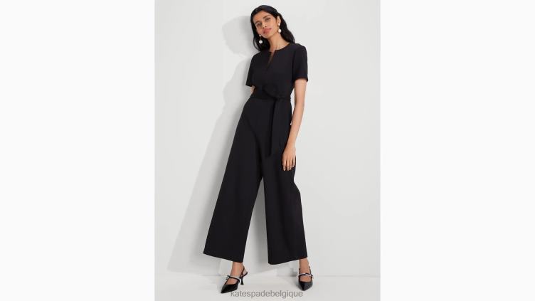 combinaison à col fendu Kate Spade femmes vêtements D8288701 noir