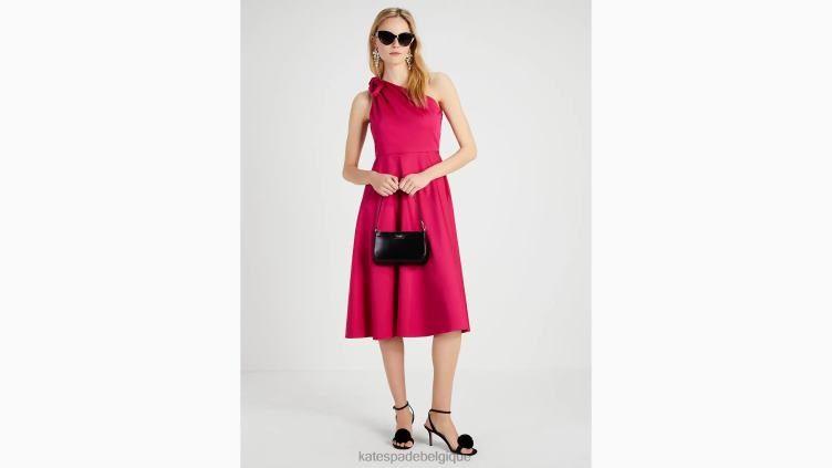 robe Sabrina asymétrique en popeline Kate Spade femmes vêtements D8288694 prune rose