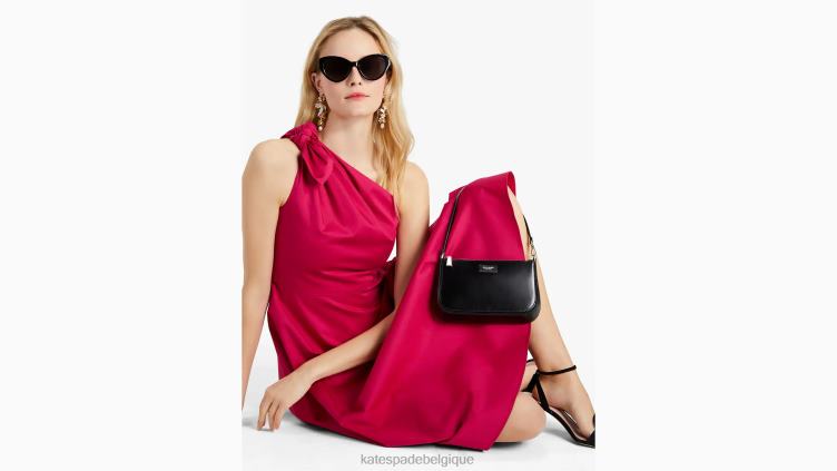 robe Sabrina asymétrique en popeline Kate Spade femmes vêtements D8288694 prune rose