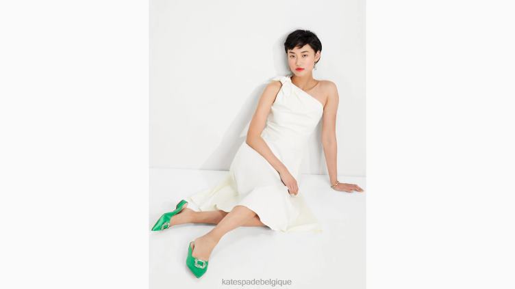 robe asymétrique en sergé Kate Spade femmes vêtements D8288705 crème française
