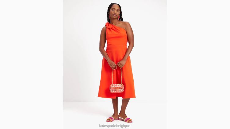 robe asymétrique en sergé Kate Spade femmes vêtements D8288706 coccinelle