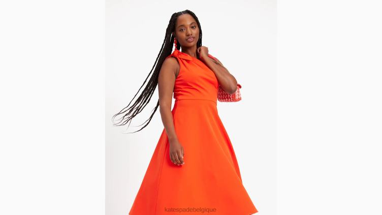 robe asymétrique en sergé Kate Spade femmes vêtements D8288706 coccinelle