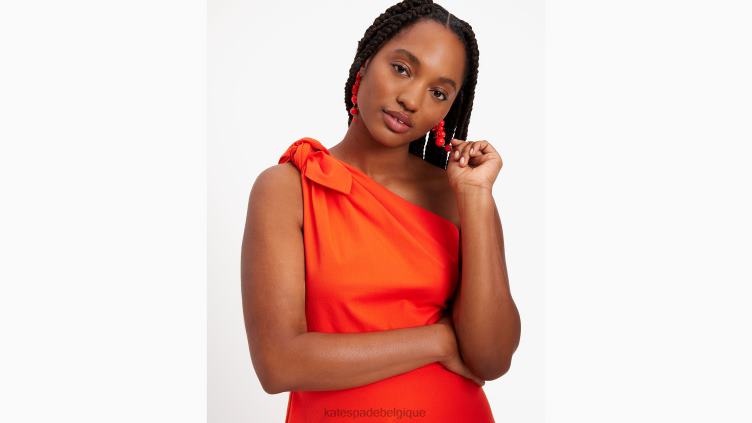 robe asymétrique en sergé Kate Spade femmes vêtements D8288706 coccinelle