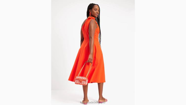 robe asymétrique en sergé Kate Spade femmes vêtements D8288706 coccinelle