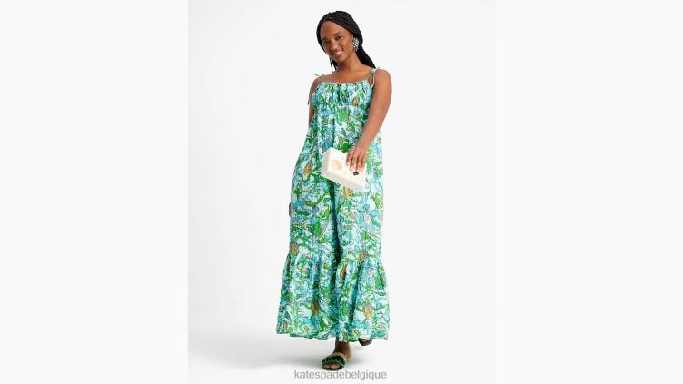 robe à bretelles nouées Under The Sea Kate Spade femmes vêtements D8288697 marée basse multi