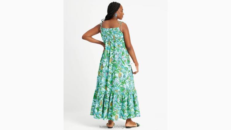 robe à bretelles nouées Under The Sea Kate Spade femmes vêtements D8288697 marée basse multi