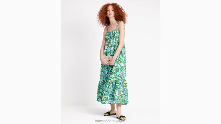 robe à bretelles nouées Under The Sea Kate Spade femmes vêtements D8288697 marée basse multi