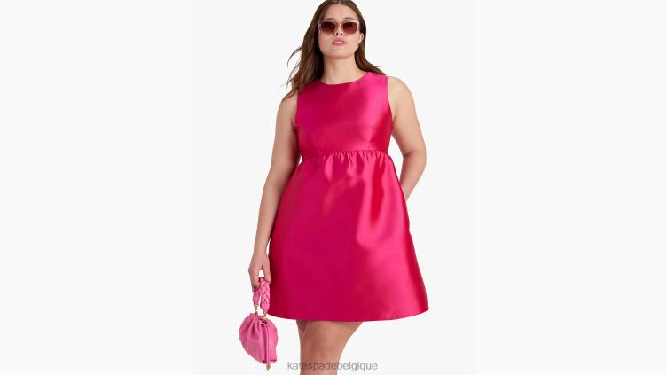 robe courte Lucille dos nu Kate Spade femmes vêtements D8288744 prune rose