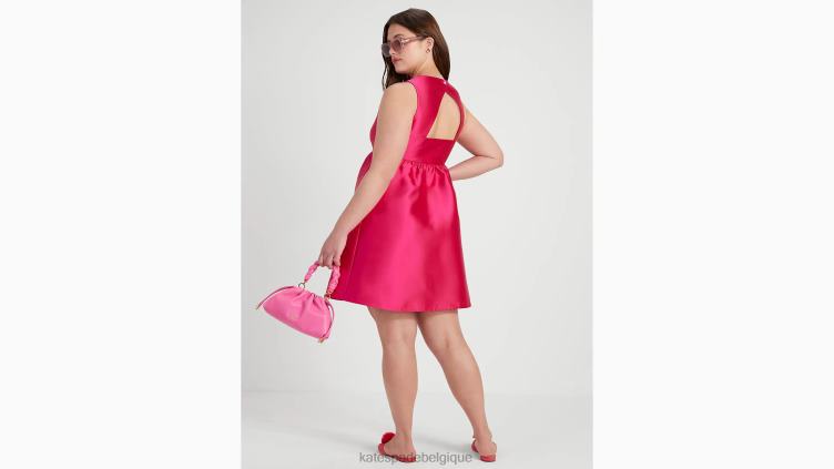 robe courte Lucille dos nu Kate Spade femmes vêtements D8288744 prune rose