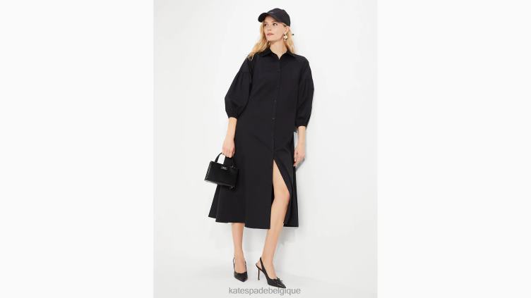 robe dakota en popeline Kate Spade femmes vêtements D8288764 noir