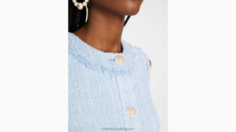 robe droite en tweed Kate Spade femmes vêtements D8288774 hortensia pâle