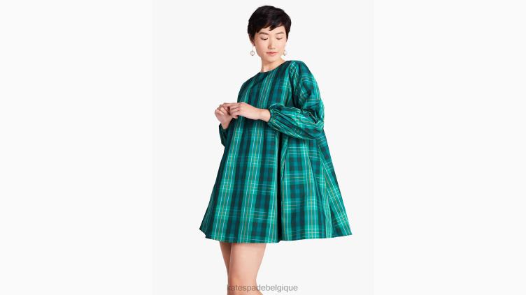robe ella à carreaux effet de serre Kate Spade femmes vêtements D8288905 pinède