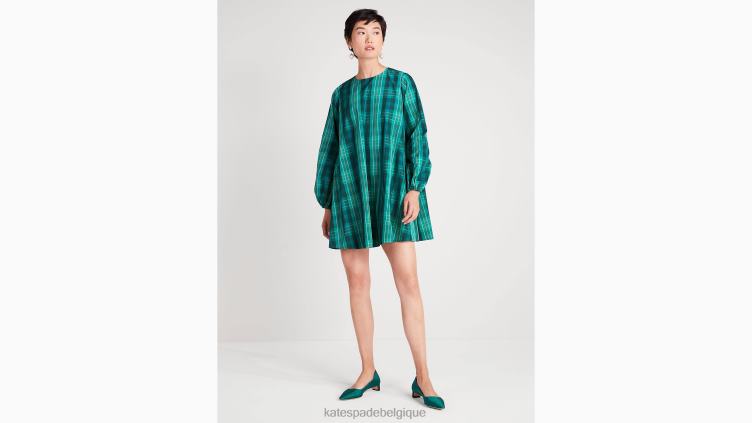 robe ella à carreaux effet de serre Kate Spade femmes vêtements D8288905 pinède