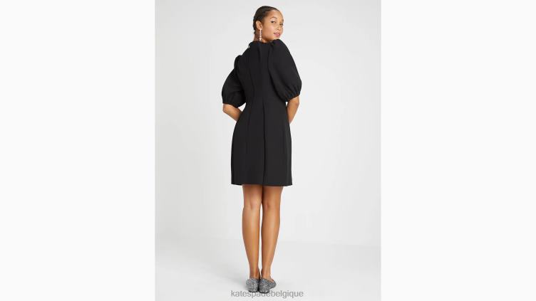 robe en double crêpe à ornements Kate Spade femmes vêtements D8288898 noir