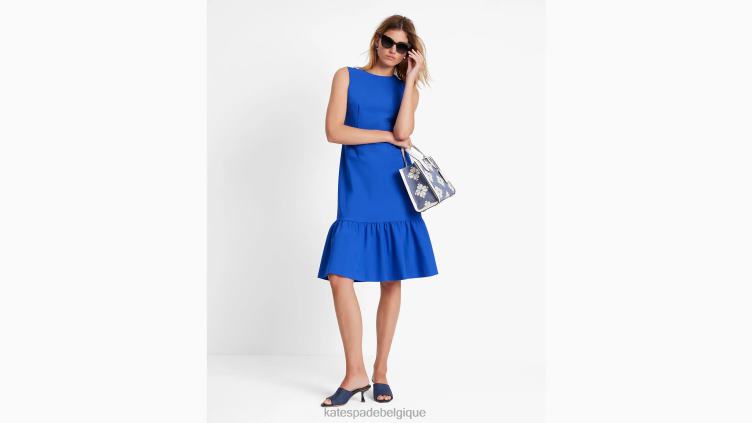 robe fourreau à volants Kate Spade femmes vêtements D8288722 myrtille