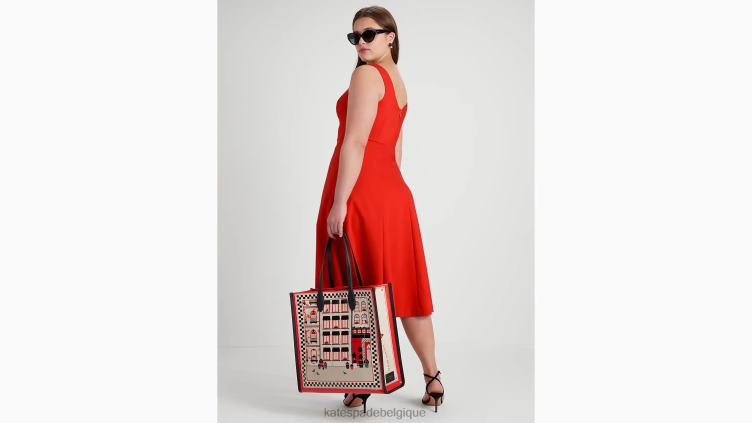 robe grâce en sergé Kate Spade femmes vêtements D8288699 tomate fraîche